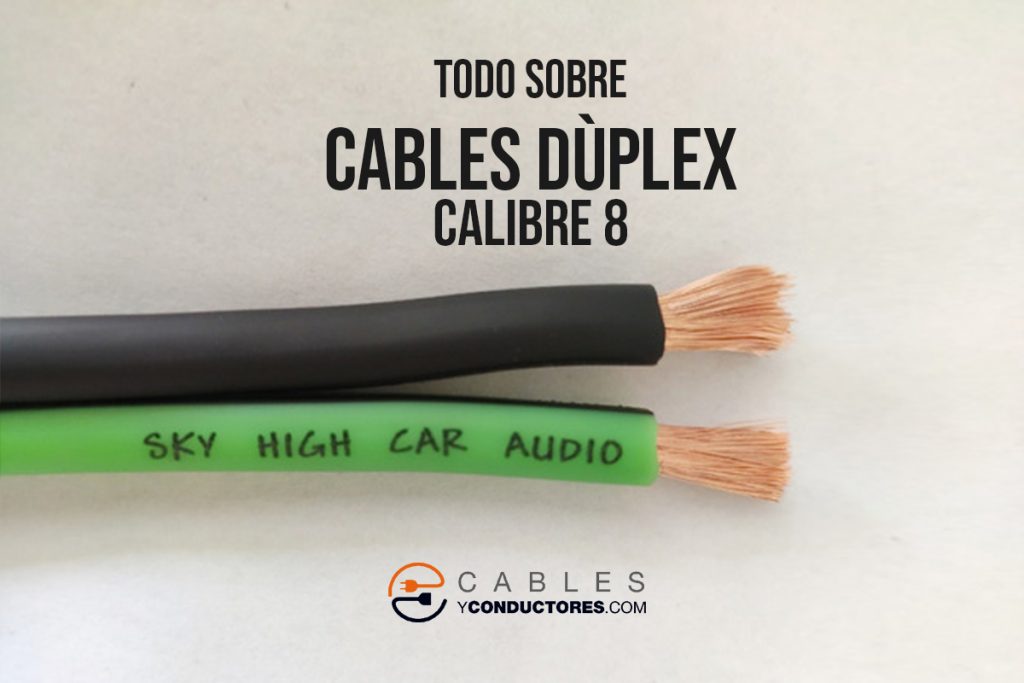 Cable dúplex calibre 8