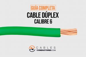 cable dúplex de calibre 6